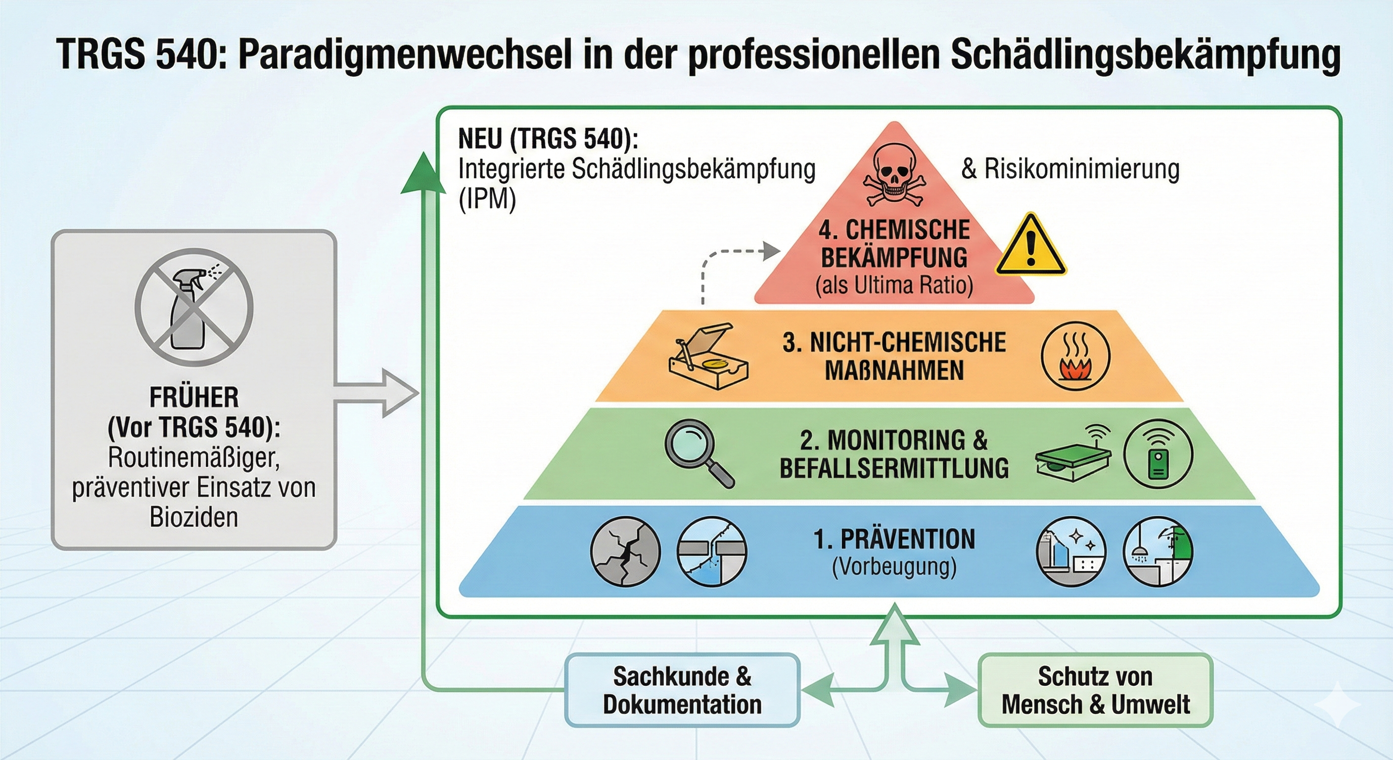 TRGS 540 löst TRGS 523 ab: Fundamentale Änderungen für die professionelle Schädlingsbekämpfung